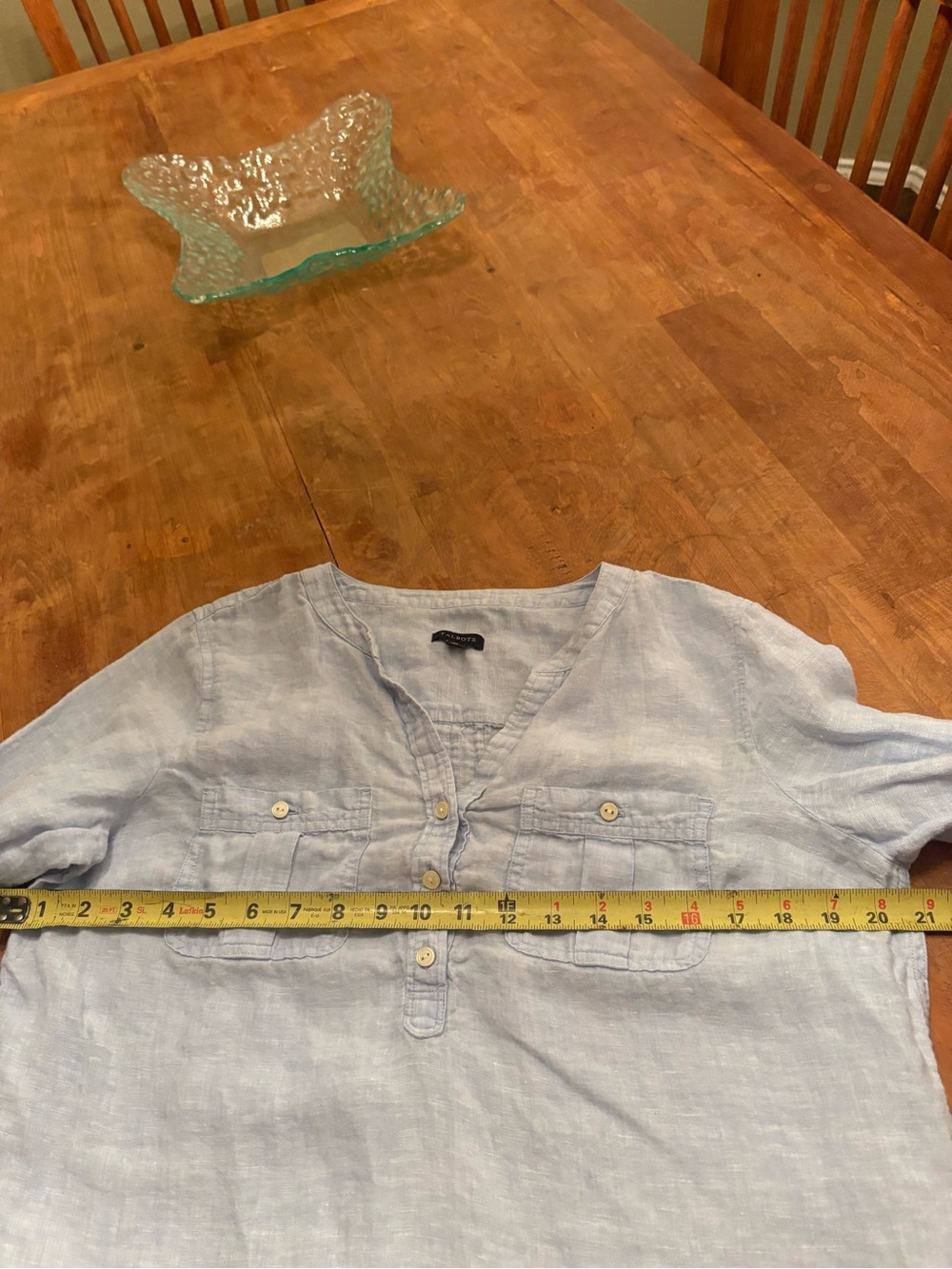 Talbots 100% Linen Top - Picture 7 of 8